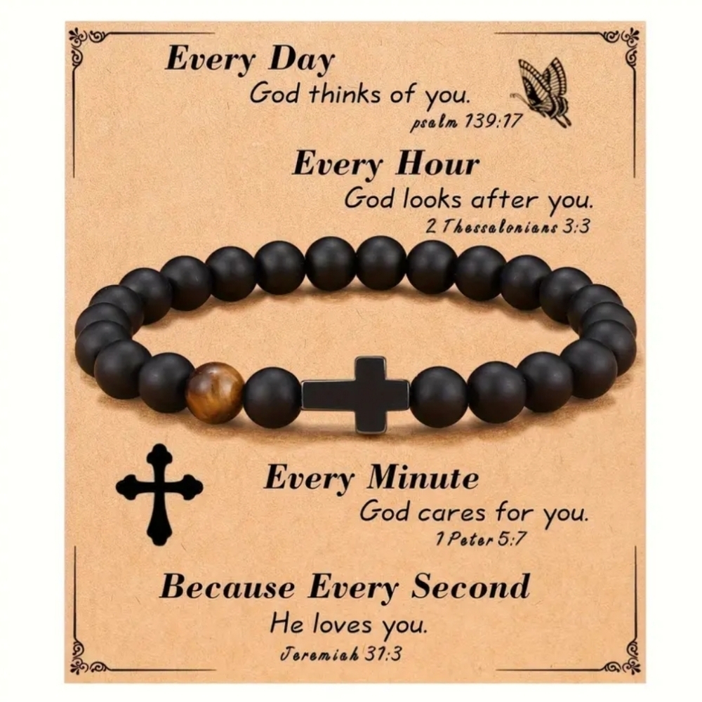 NEW Trendy cross beaded bracelet